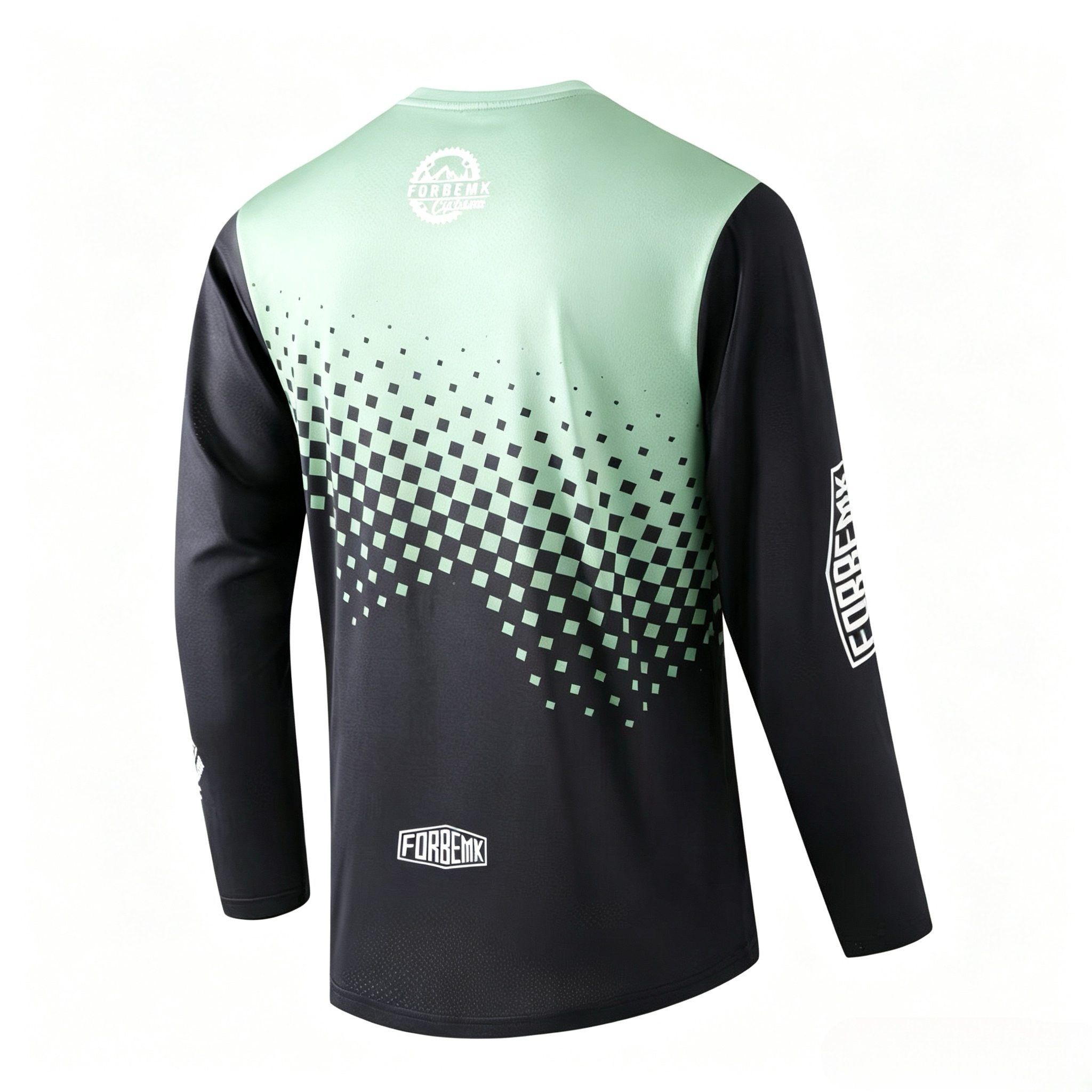 FORBEMK Men's Long Sleeve MTB Jersey, Breathable Quick Dry Off-Road Cycling Shirt1