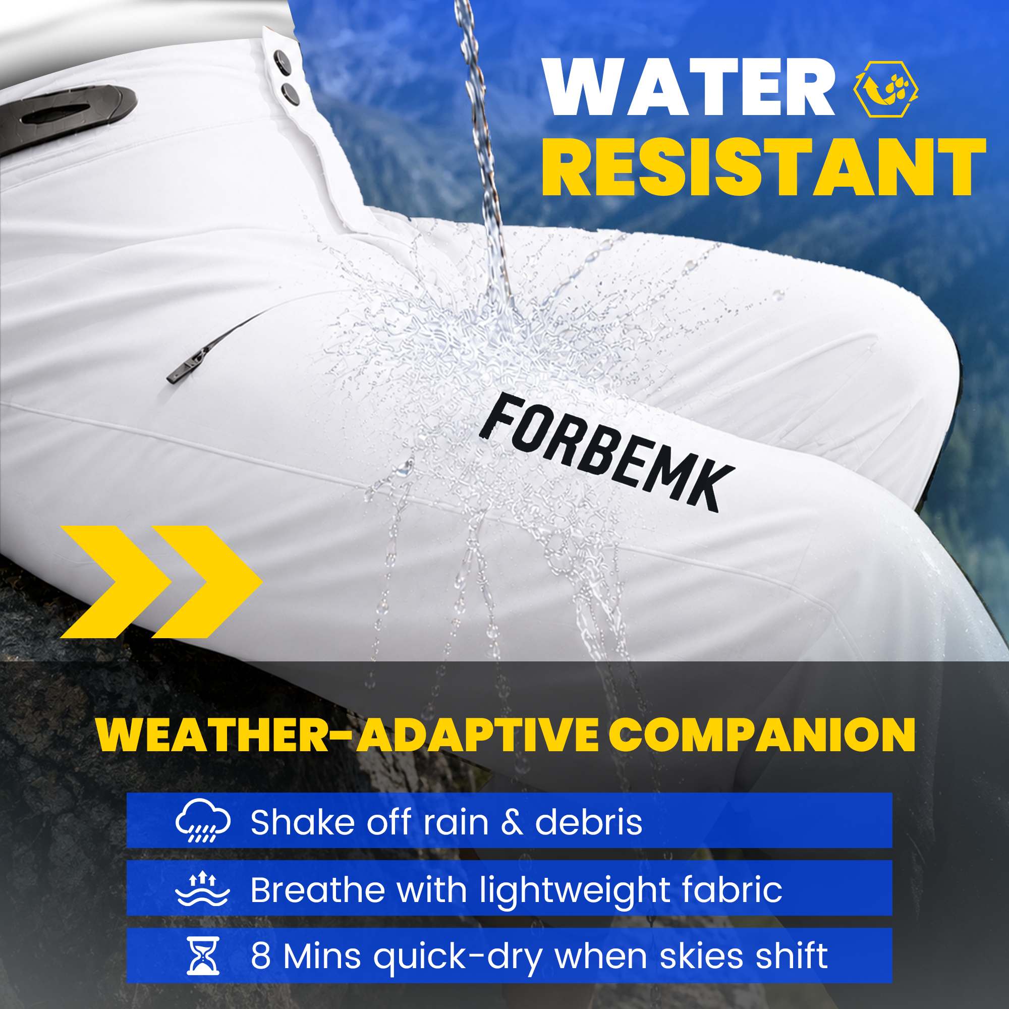 Men's Lightweight Water Resistant MTB Mountain Bike Pants | FORBEMK